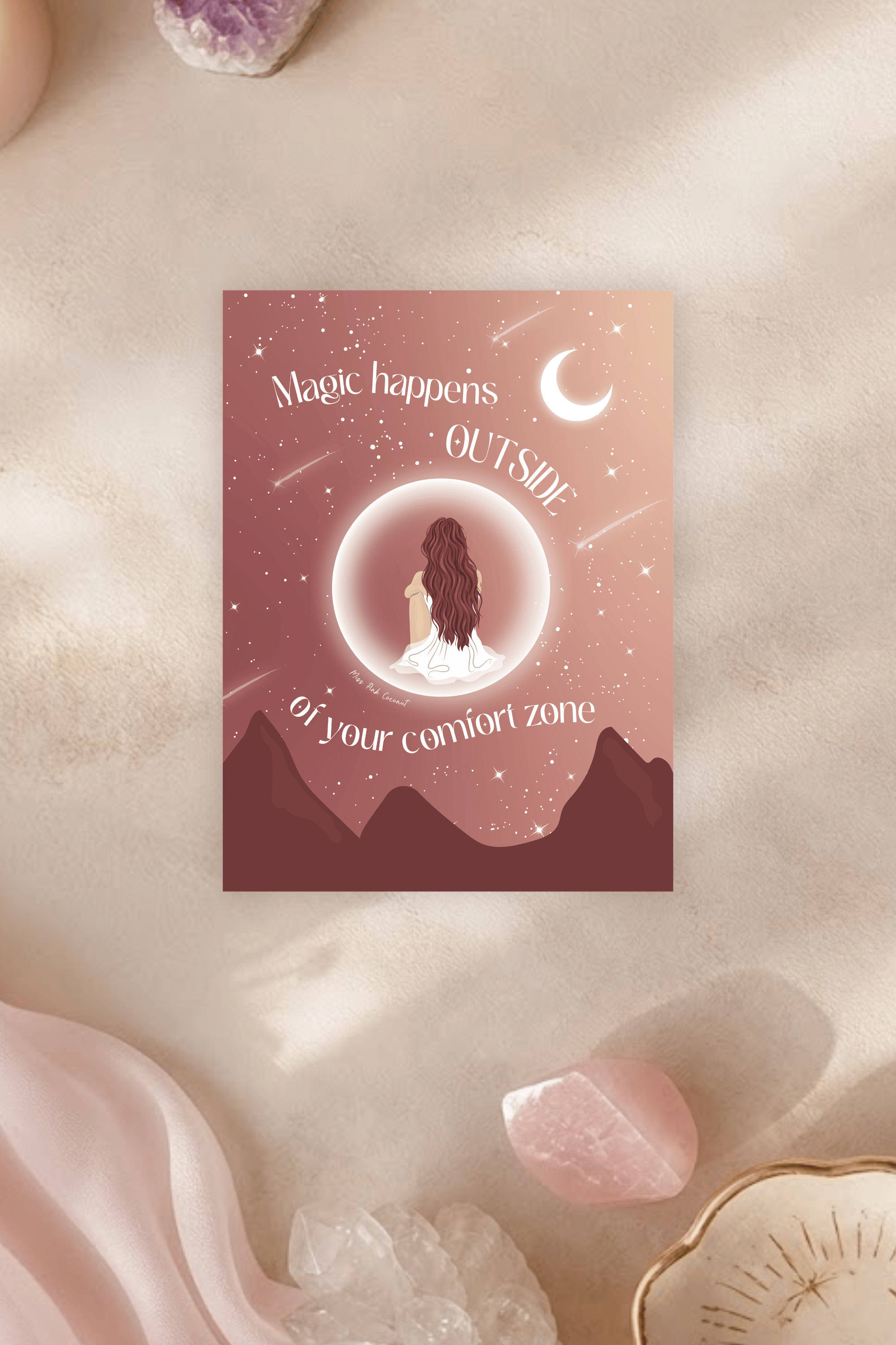 Outside Comfort Zone Postcard