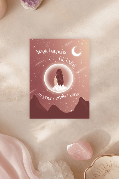 Outside Comfort Zone Postcard