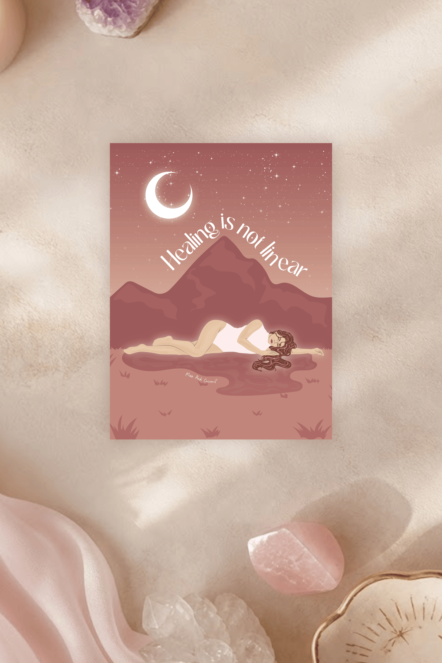 Healing Is Not Linear Postcard
