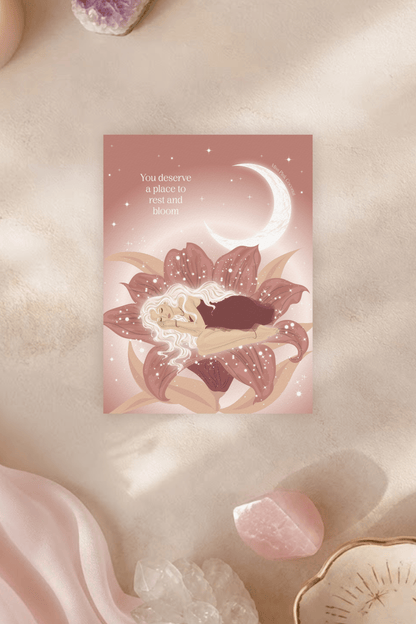 Rest and Bloom Postcard
