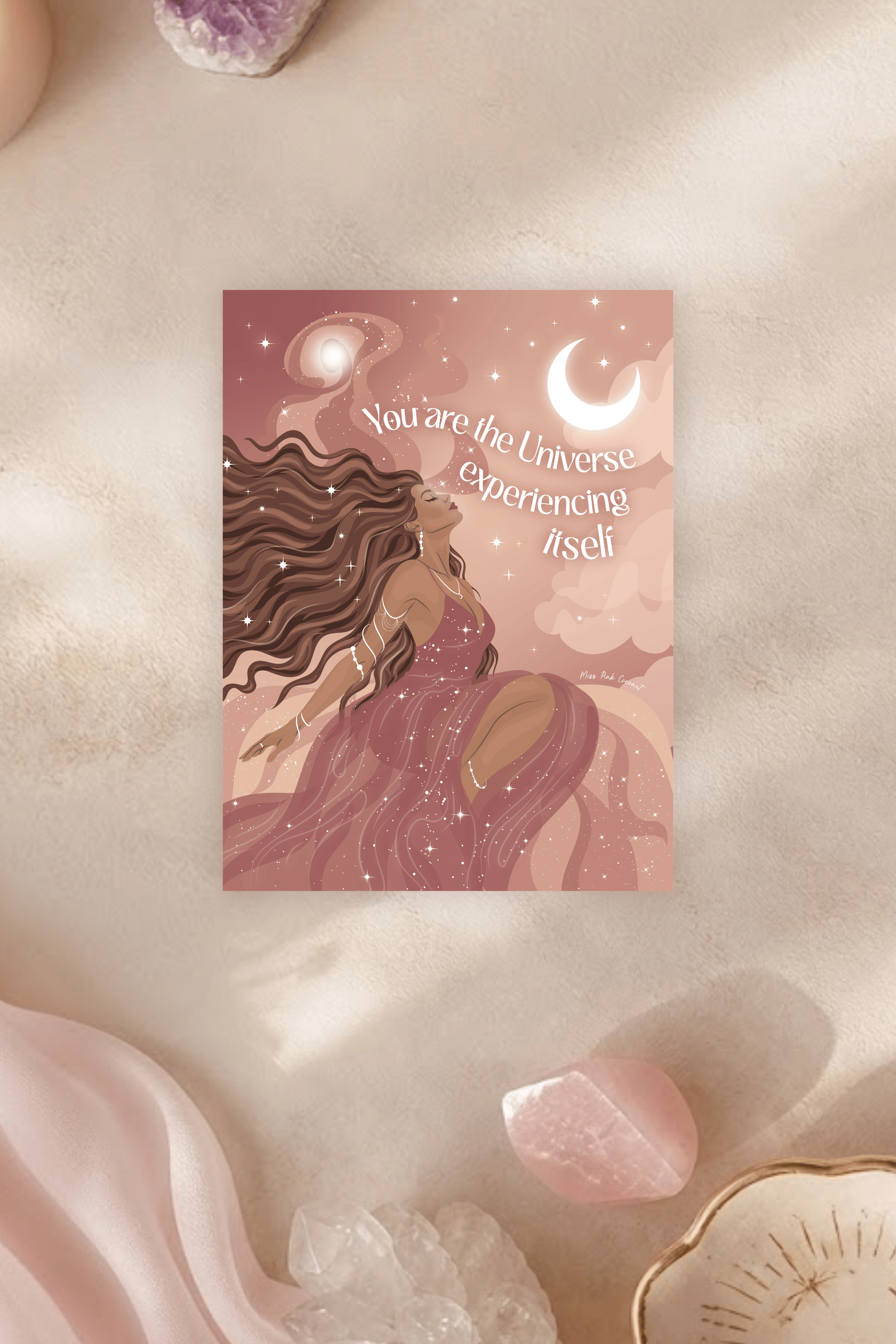 Universe Experiencing Itself Postcard