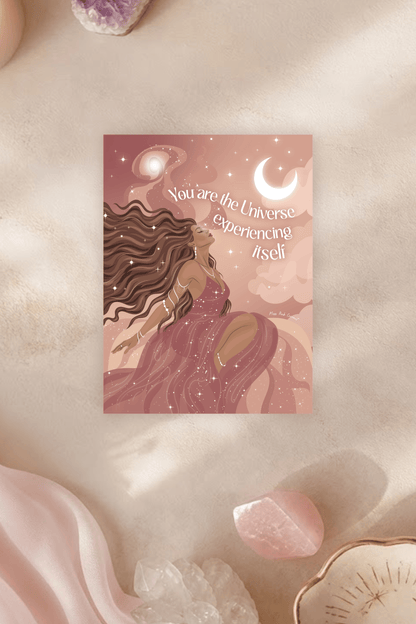 Universe Experiencing Itself Postcard