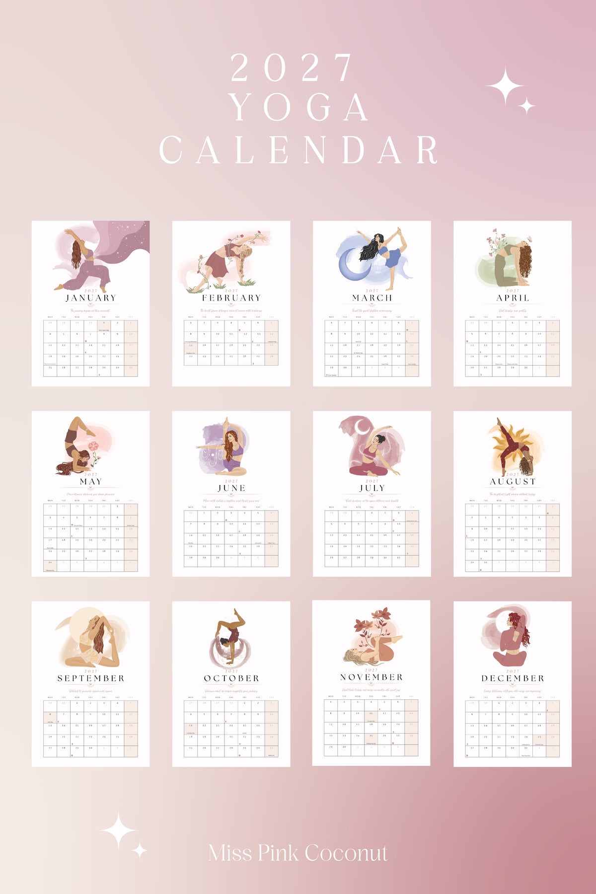 2027 Yoga Calendar