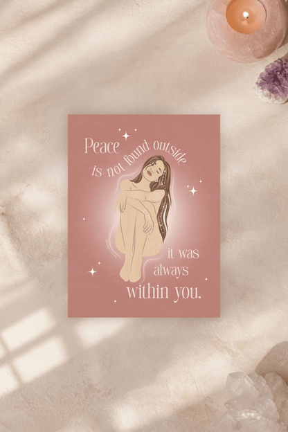 Peace Within You Postcard