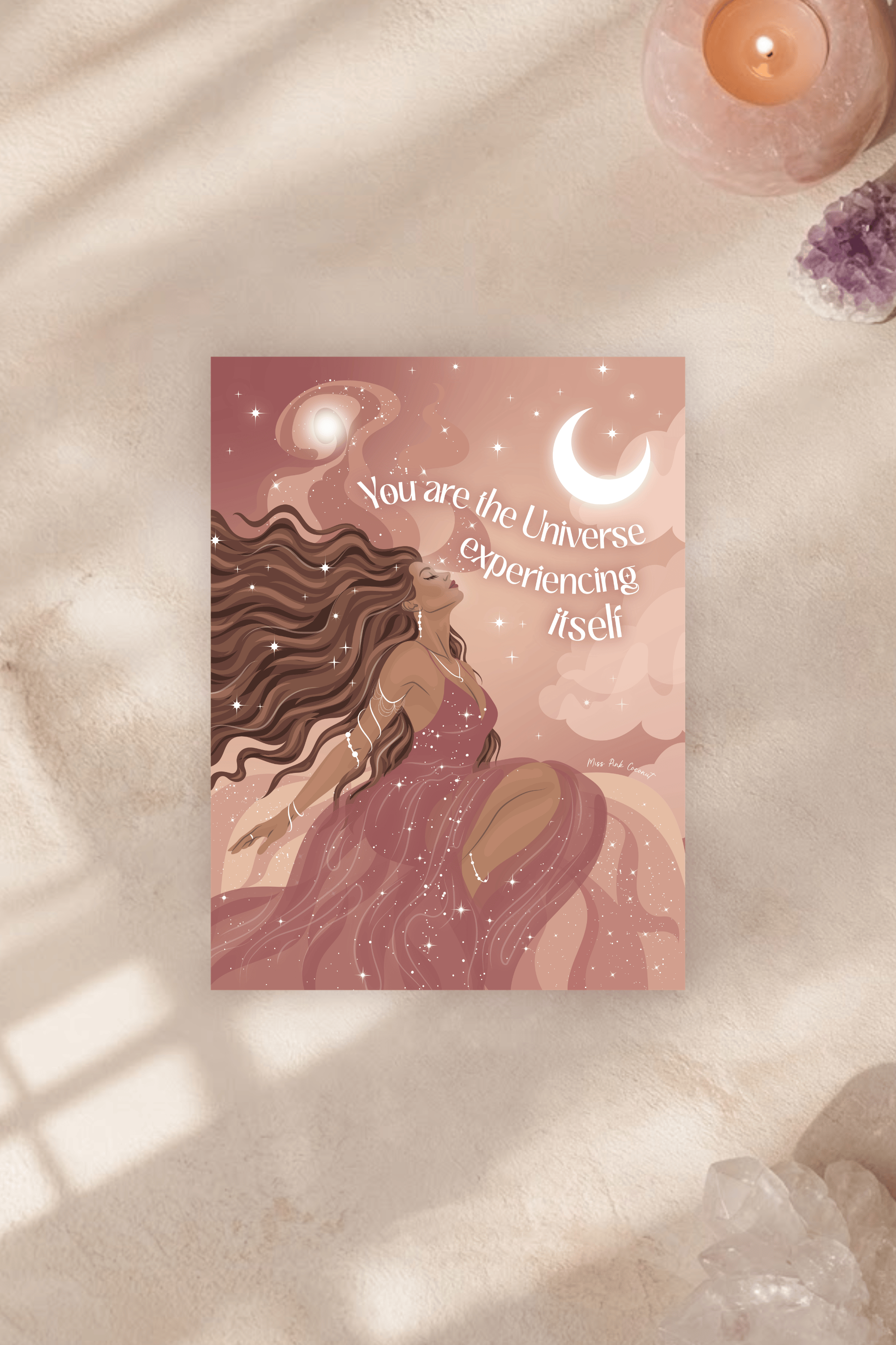 Universe Experiencing Itself Postcard