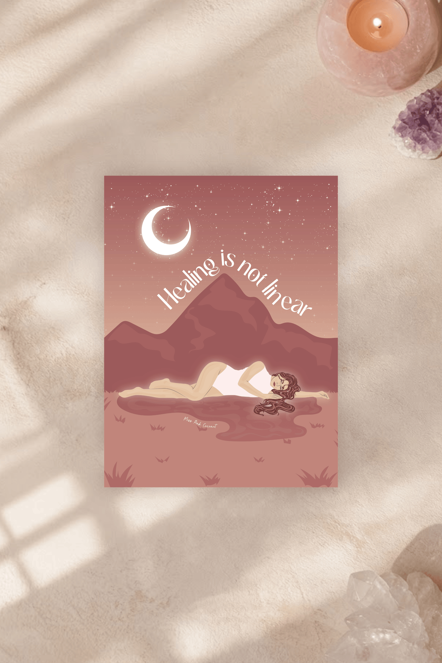 Healing Is Not Linear Postcard