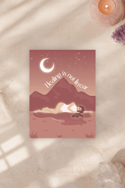 Healing Is Not Linear Postcard