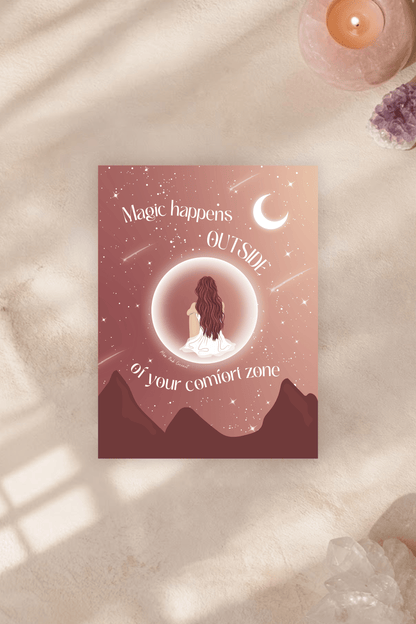 Outside Comfort Zone Postcard