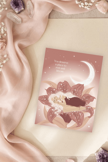 Rest and Bloom Postcard