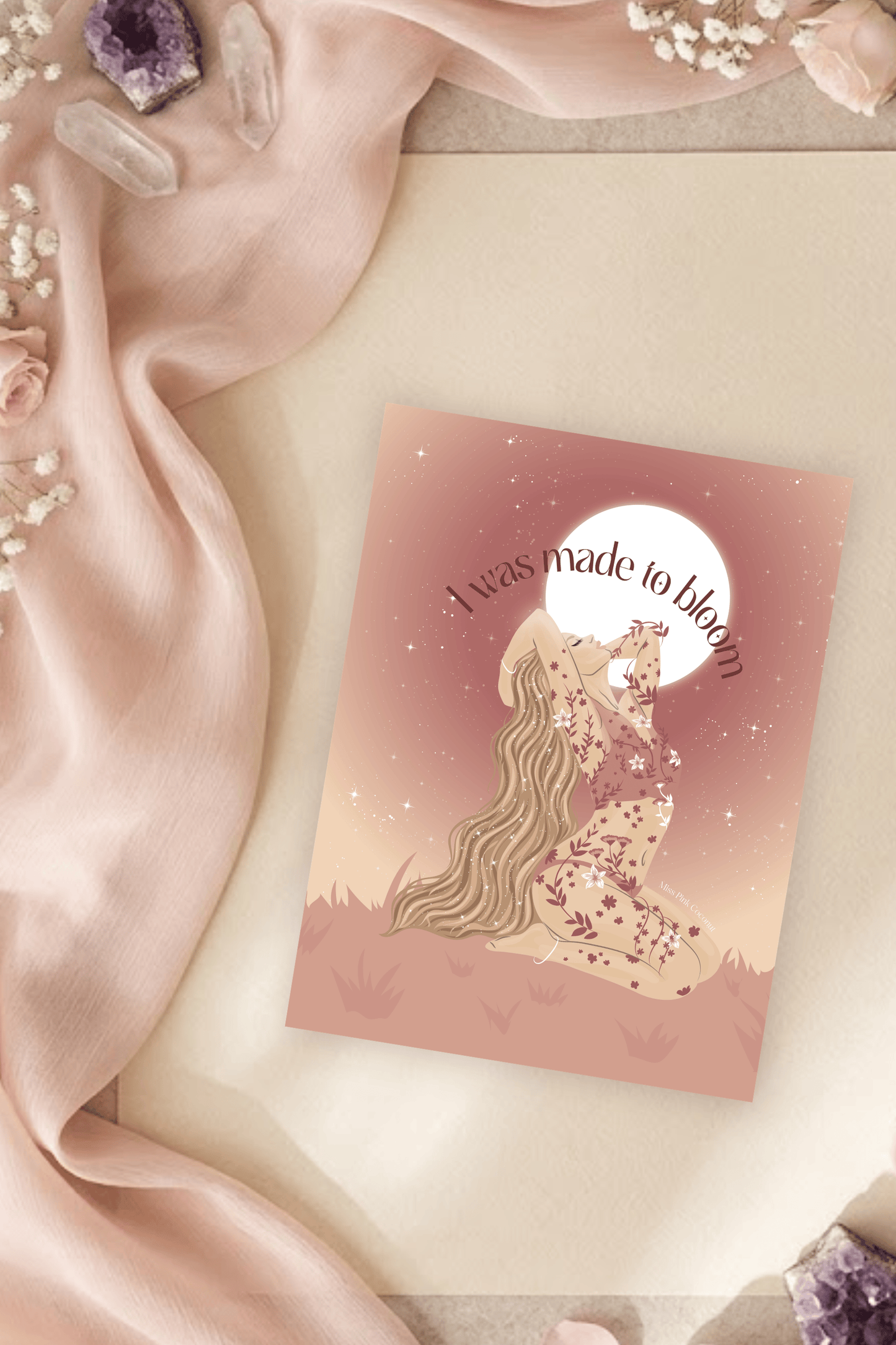 Made To Bloom Postcard