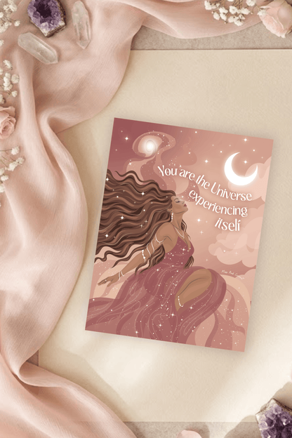 Universe Experiencing Itself Postcard