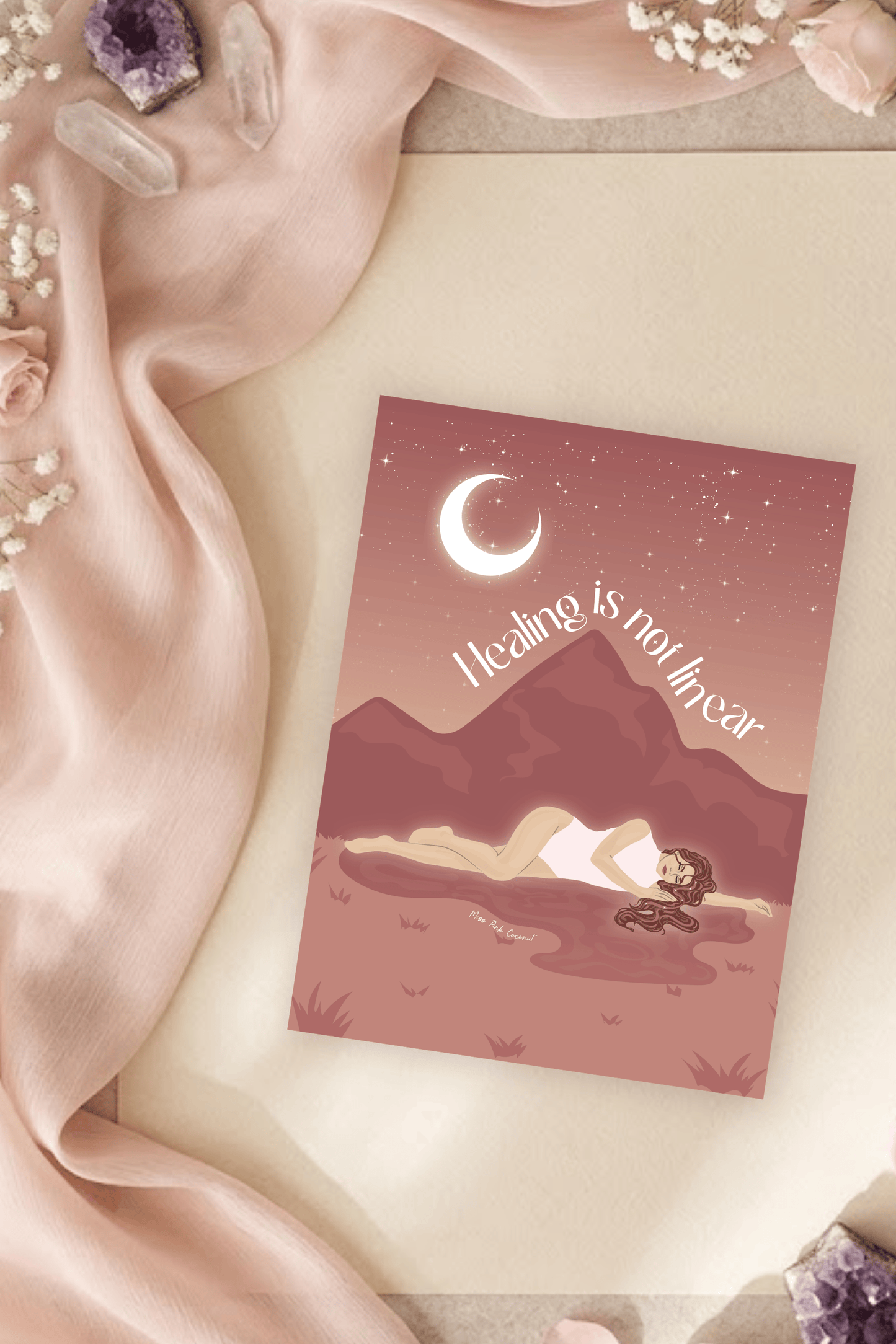 Healing Is Not Linear Postcard
