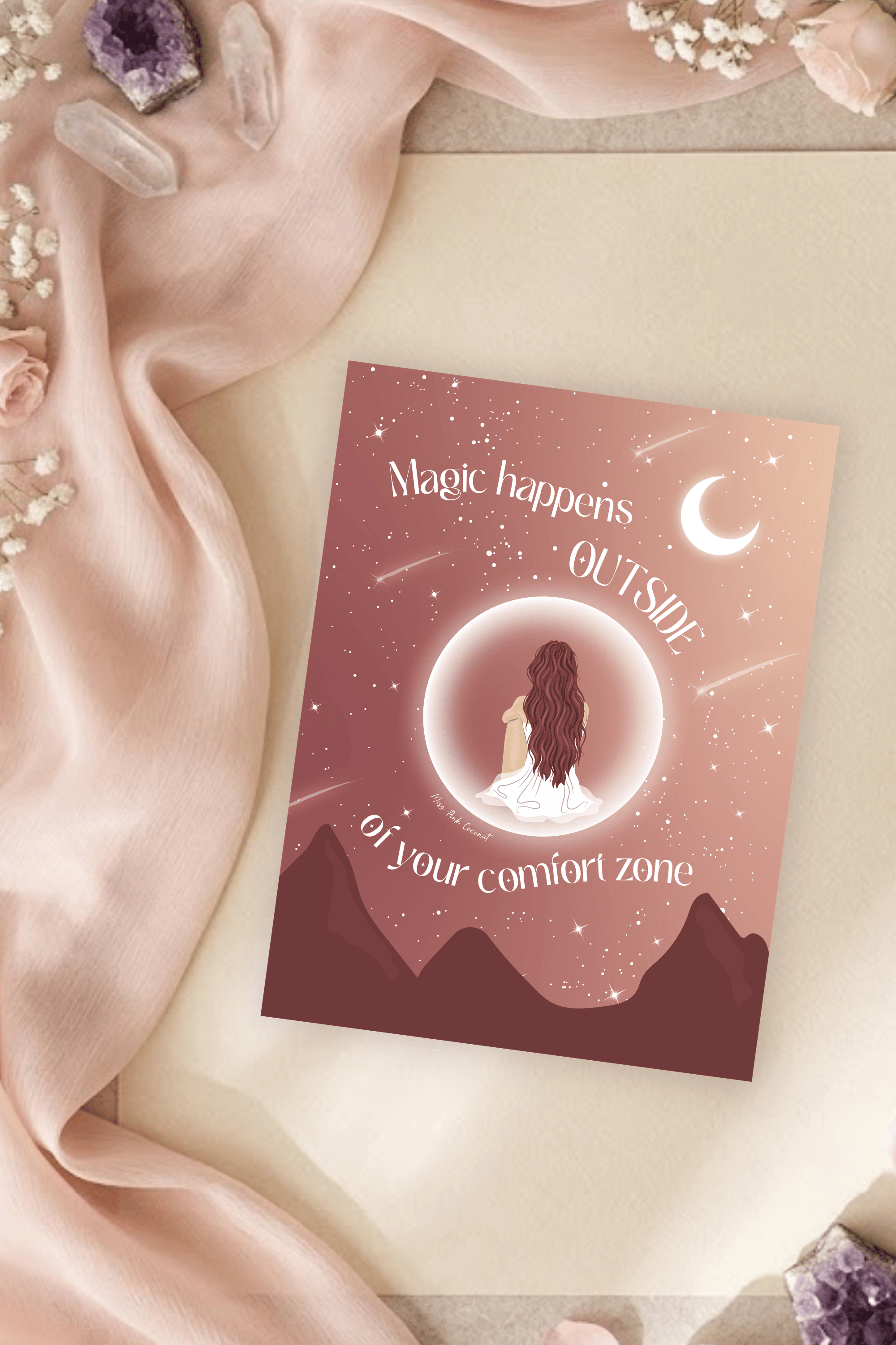 Outside Comfort Zone Postcard