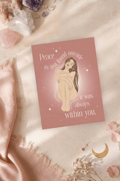 Peace Within You Postcard