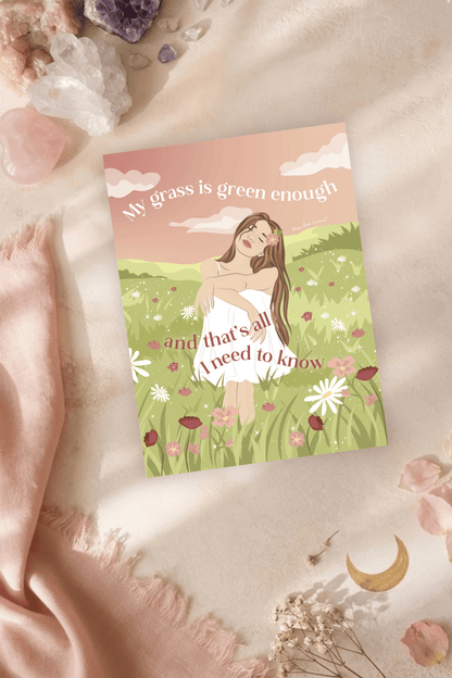 My Grass is Green Enough Postcard