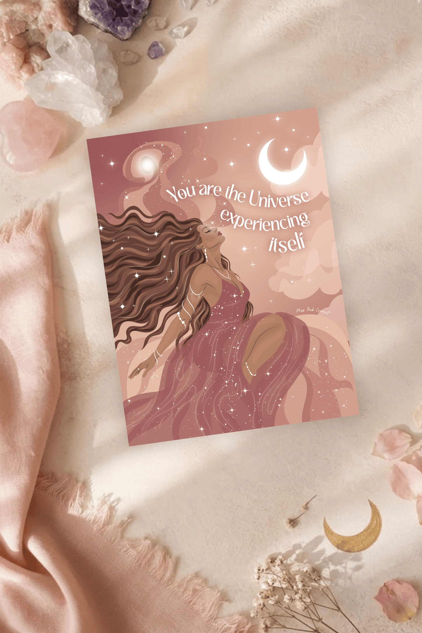 Universe Experiencing Itself Postcard