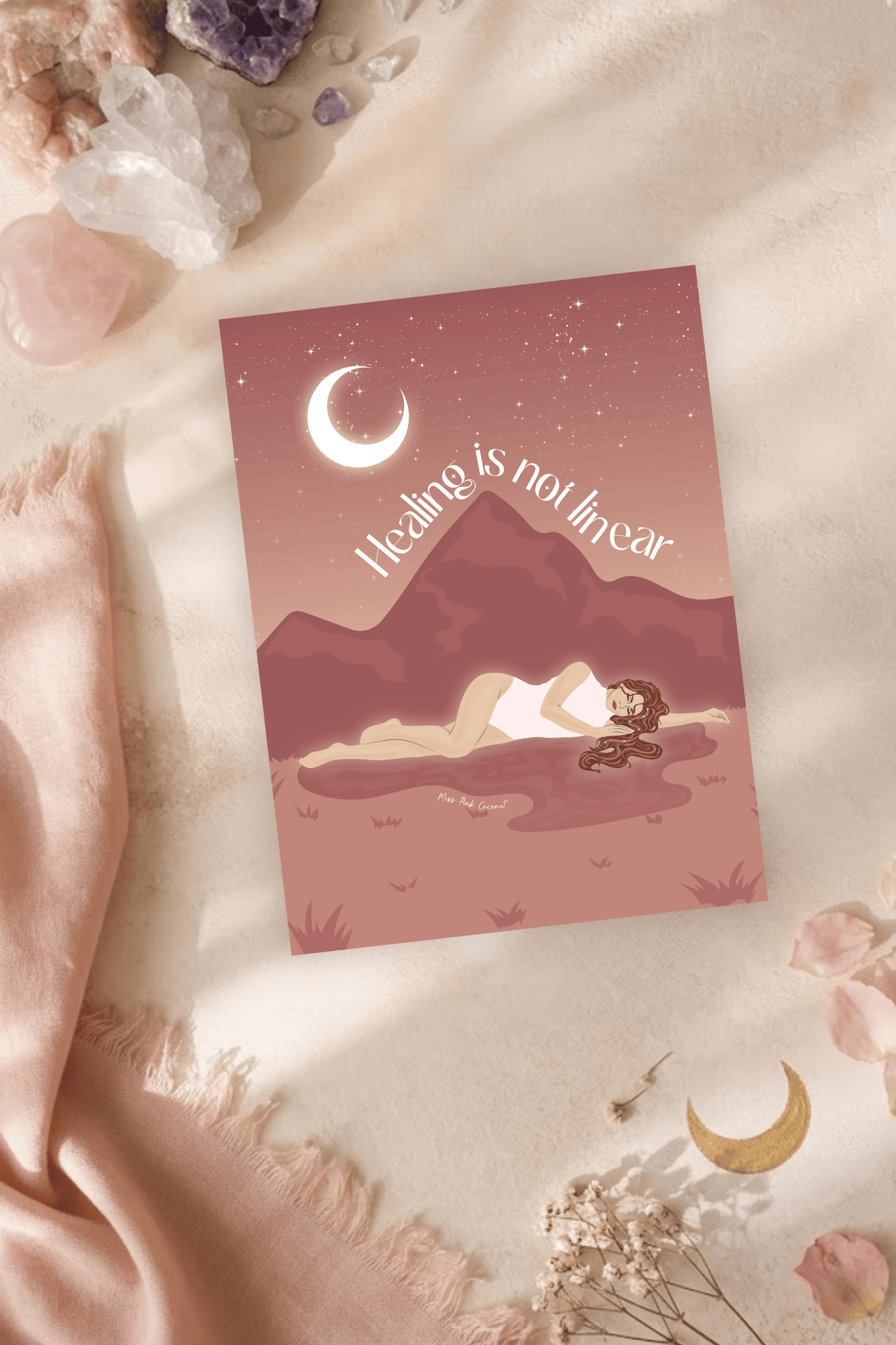 Healing Is Not Linear Postcard