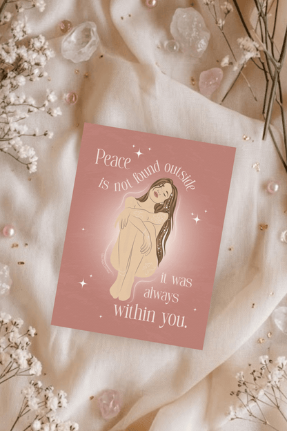 Peace Within You Postcard