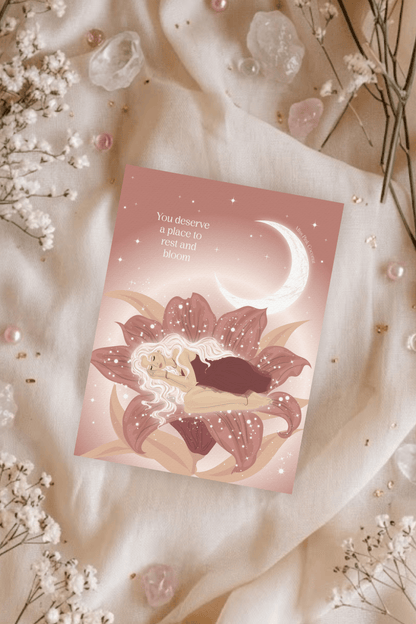 Rest and Bloom Postcard