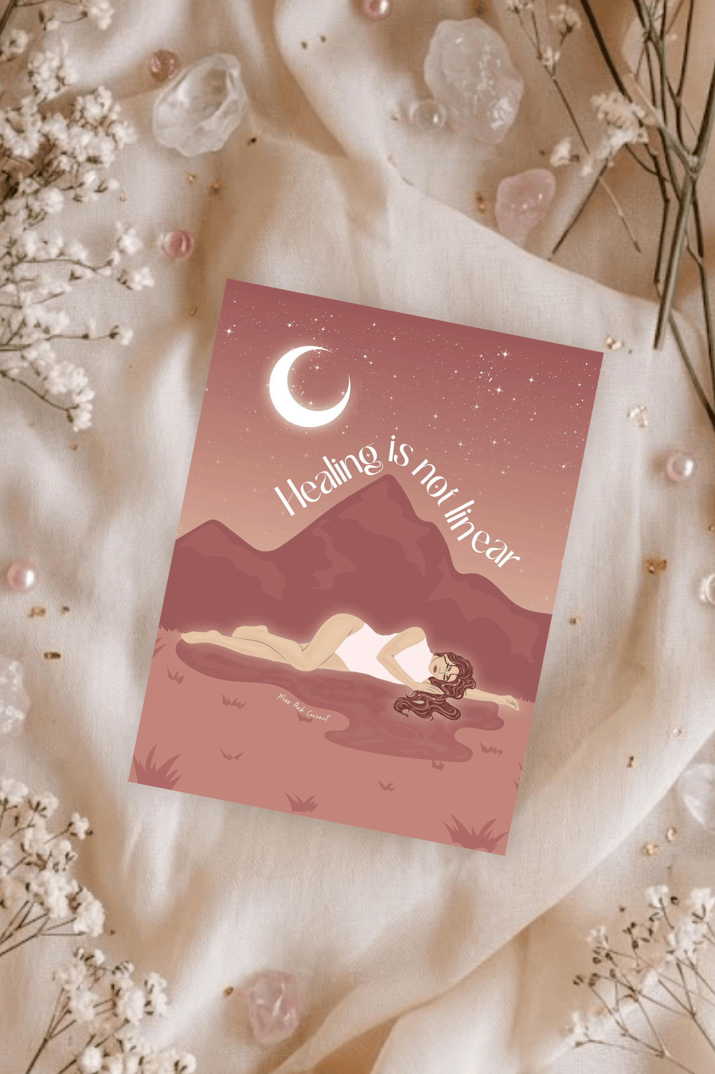 Healing Is Not Linear Postcard