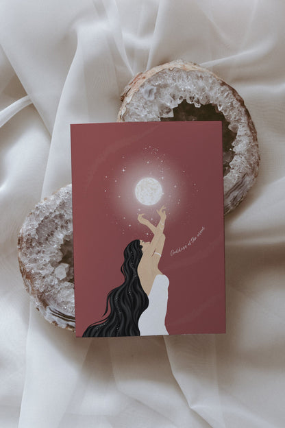 Goddess of The Moon Postcard