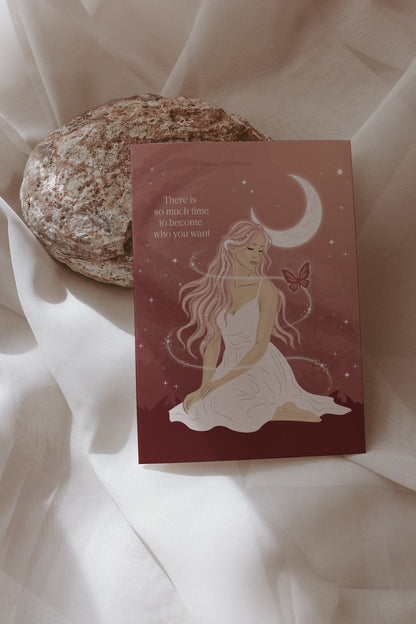 Become Who You Want Postcard