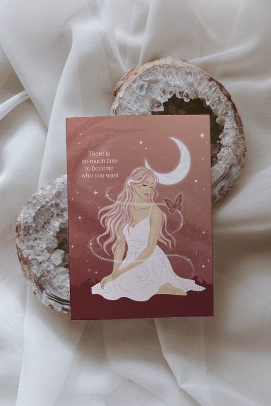 Become Who You Want Postcard