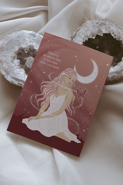 Become Who You Want Postcard