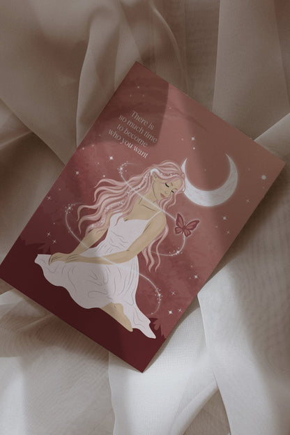Become Who You Want Postcard