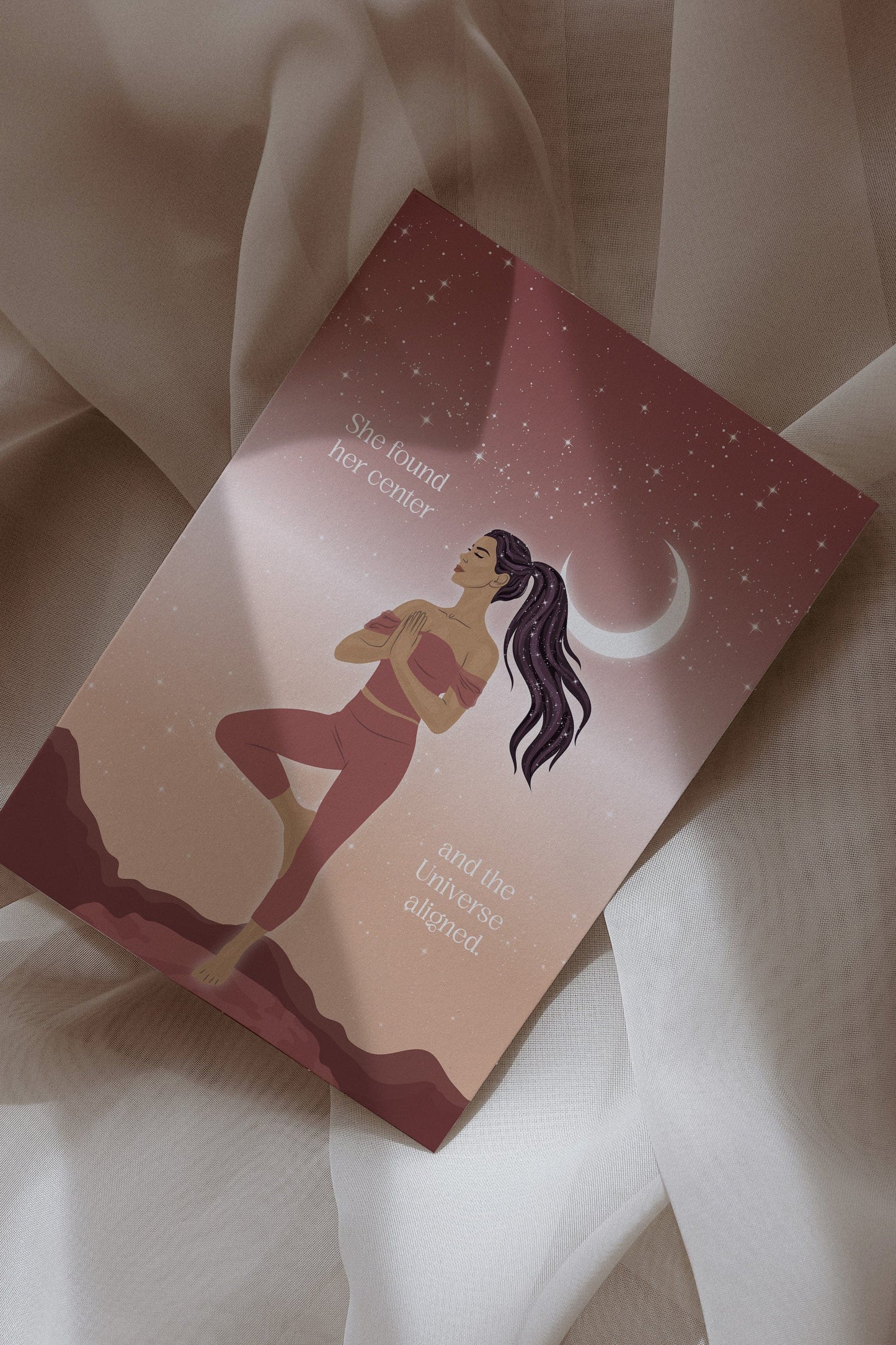 She Found Her Center Postcard