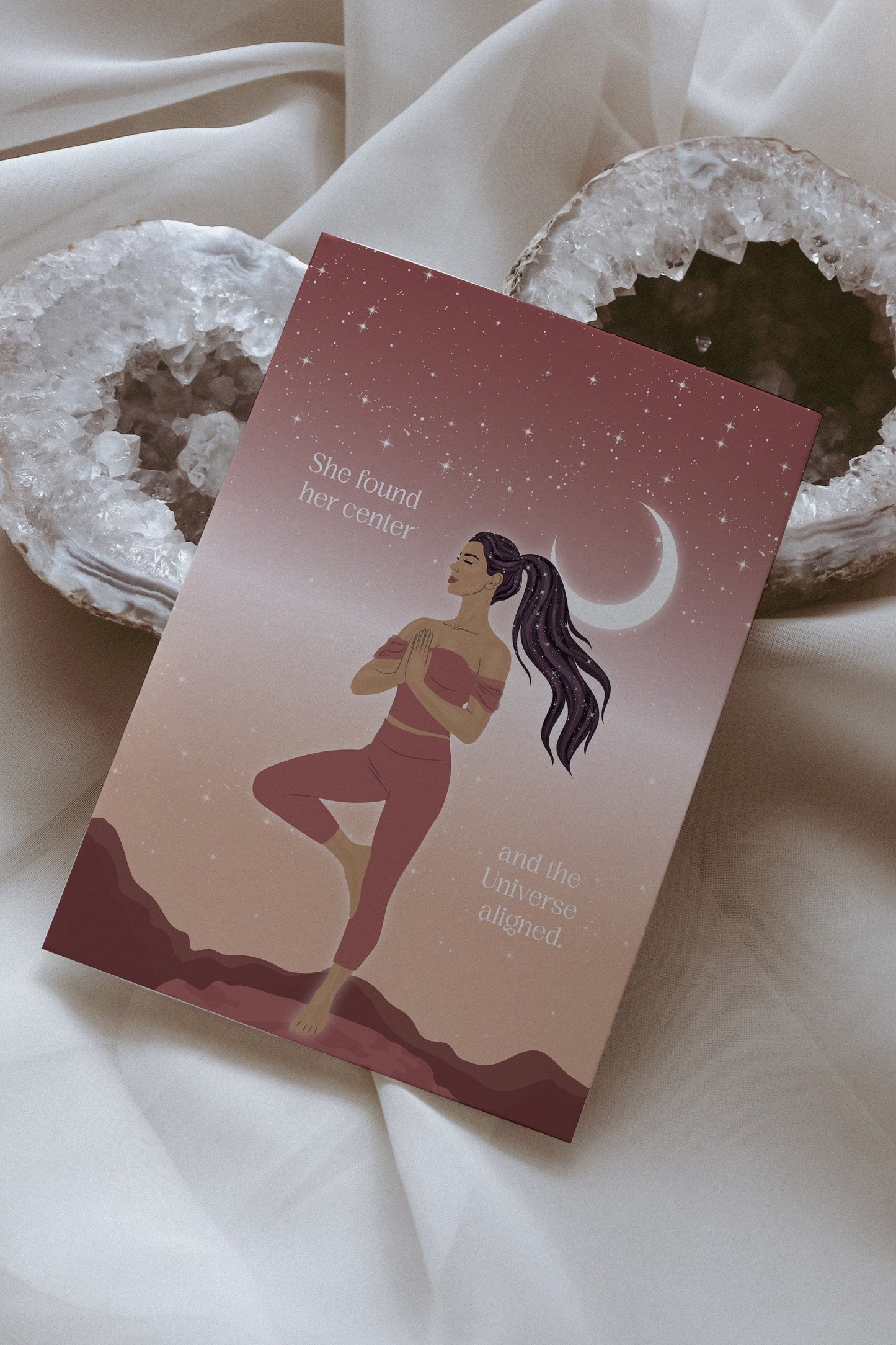 She Found Her Center Postcard