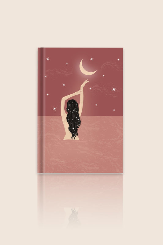 Bath Under The Moonlight Notebook