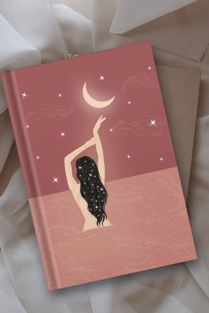 Bath Under The Moonlight Notebook