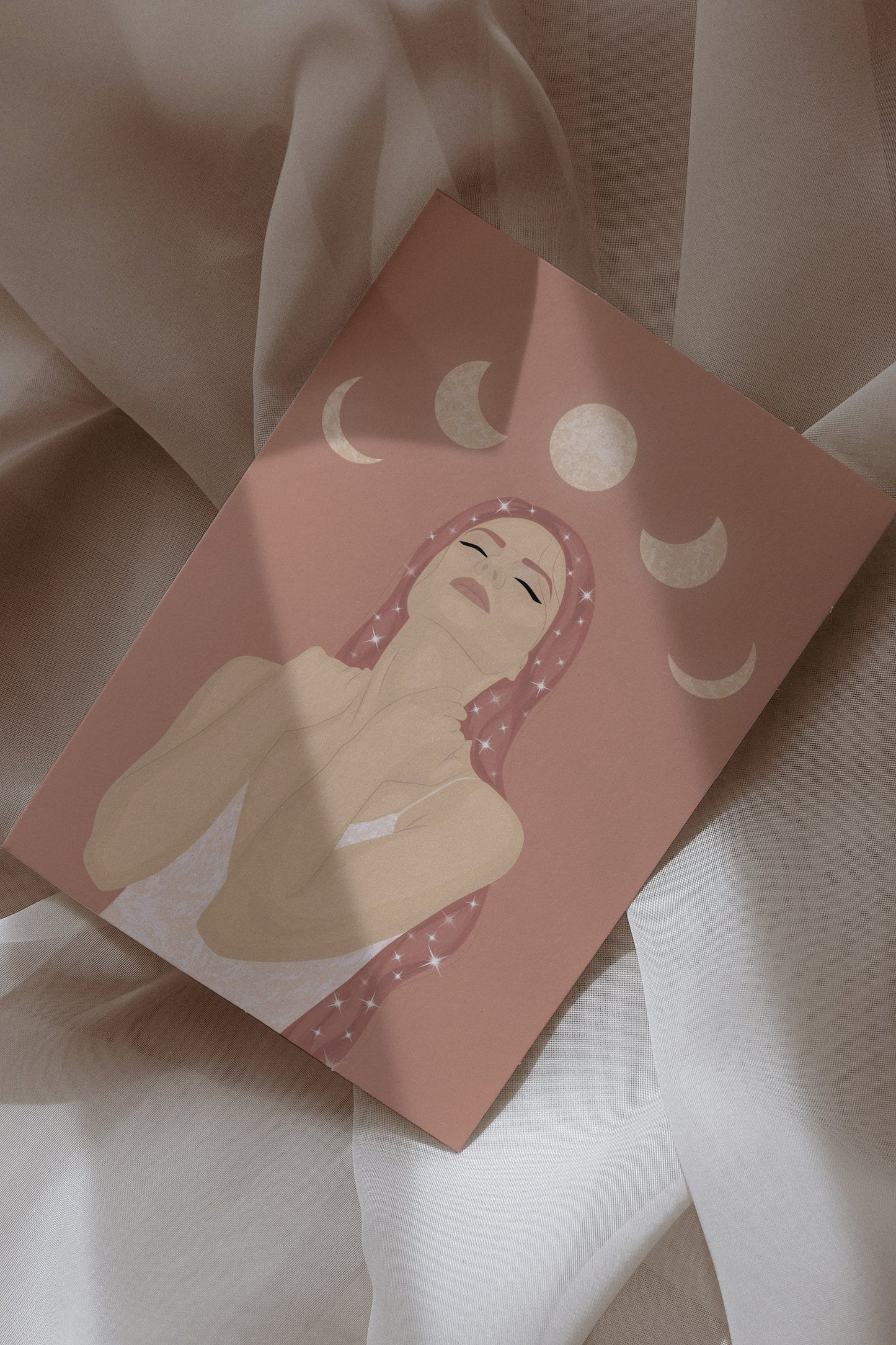 Moon Phase Goddess Postcard