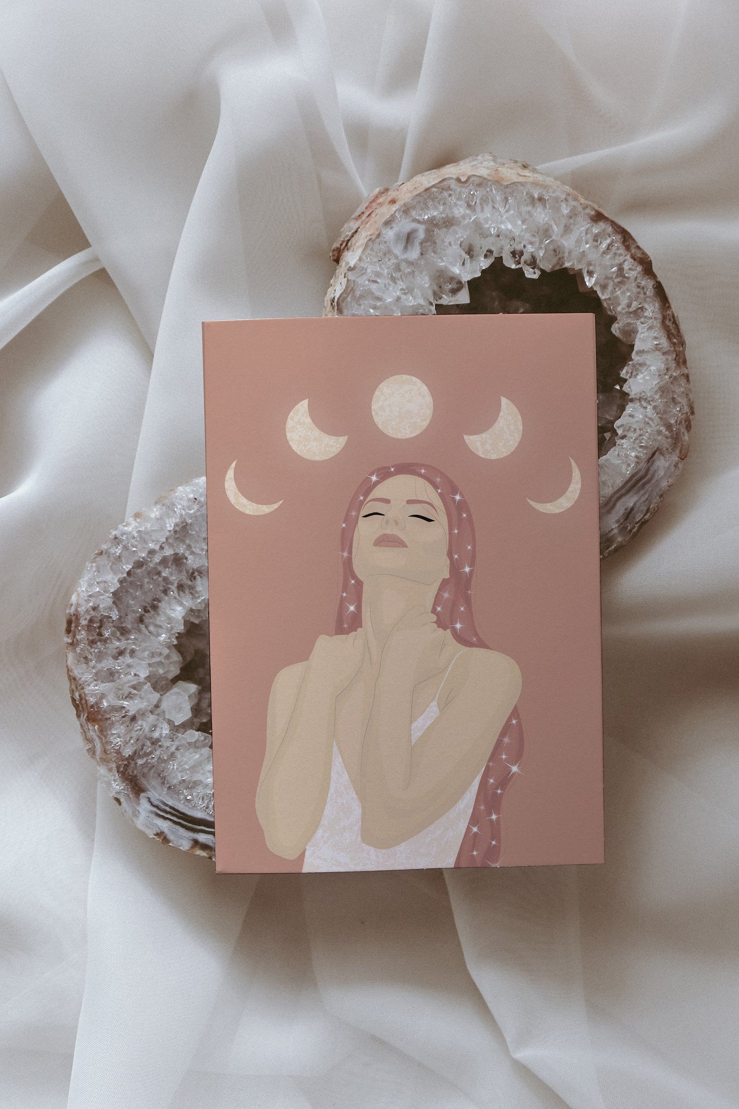 Moon Phase Goddess Postcard