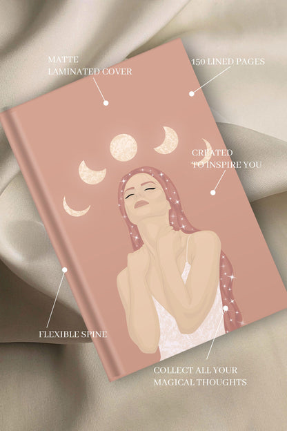 Moon Phase Goddess Notebook