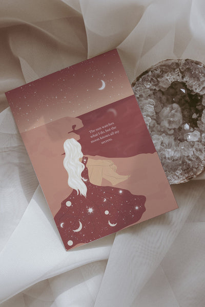 Moon & Secrets Postcard